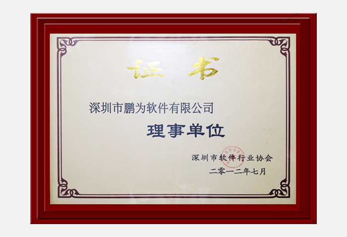 軟件協(xié)會(huì)理事會(huì)員證書(shū)